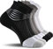 IRAMY Kompressionsstrümpfe Damen Herren Knöchelstütze Laufsocken Kompressionssocken Coolmax Wicklung 3 Paar Kompressionss Sneaker Sportsocken Gepolsterte Plantar Fasciitis Socken