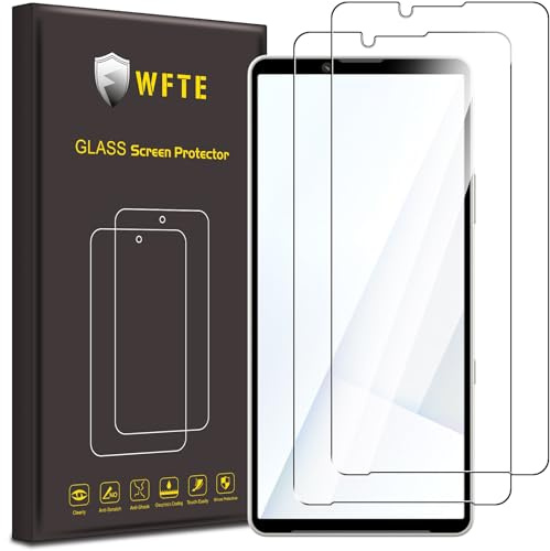 WFTE [2 Stück Schutzfolie für Sony Xperia 10 VII Panzerglas Glasfolie 9H Härte, Anti-Kratzen, Anti-Bläschen Displayschutzfolien Panzer Schutz Glas für Xperia 10 VII