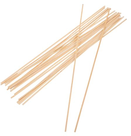 Beaupretty 20pcs Lightweight Thin Bamboo Dowel Rods for DIY Kite Making and Frame Building Smooth Flat Bamboo Sticks for Crafting Enhanced Stability and Safe Handling