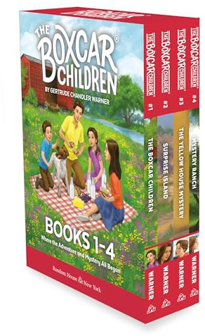 The Boxcar Children Mysteries Boxed Set 1-4: The Boxcar Children; Surprise Island; The Yellow House; Mystery Ranch