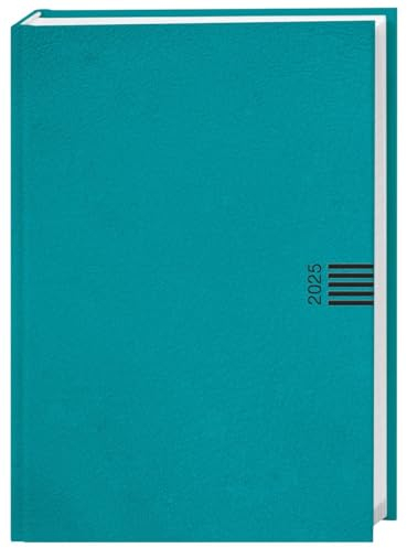 Tages-Cheftimer A6, petrol 2025: Tageskalender. Petrol farbener Terminkalender. Buch-Kalender mit Lesebändchen und Eckperforation. Wattierter ... Planen von Terminen. (Kalenderbücher Heye)