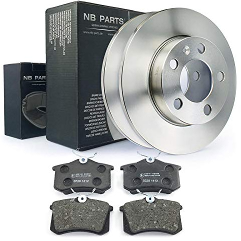 NB Parts Germany 10038209 Set di freni a dischi + pastiglie freno posteriore ø232 pieno freni ha Kit