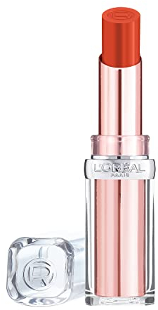 L'Oréal Paris Feuchtigkeitsspendender Lippenstift, Balm-In-Lipstick mit natürlich aussehendem Finish, Color Riche Glow Paradise, 244 Apricot Desire