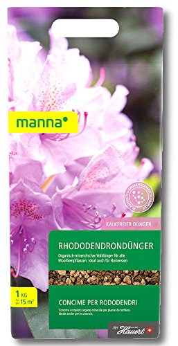 Hauert MANNA Rhododendrondünger 1 kg Azaleendünger Erikendünger Morbeetpflanzen