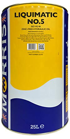 Morris Liquimatic No 5 ISO 46 Hydraulic Oil - 25 litres