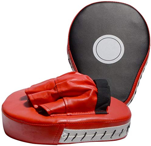 Cokeymove Handpratzen Boxing Pad Trainerpratzen für Kickboxen Thaiboxen Karate Boxen Andpratzen Taekwondo Vorgekrümmt Pratzen Trainerpratzen Boxen Pads (1 Paar)