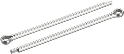sourcing map Splinte für Automobil, Mechaniker, 5 mm x 100 mm, Edelstahl, silberfarben, 8 Stück