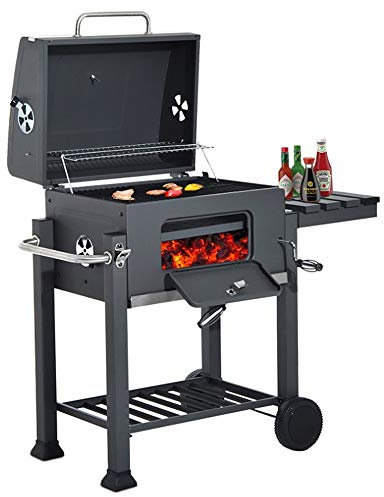 YIMING 3 en 1 Barbecue à Charbon de bois Extérieur Grille de Barbecue Barbecues de Jardin BBQ Braséro pour Pique-nique, Jardin, Terrasse, Camping