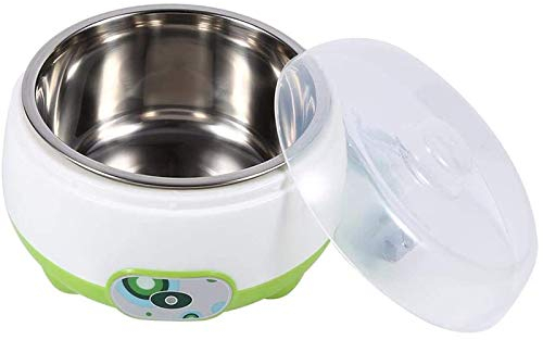 NATHA Machine à Yaourt, Machine de Fabrication de Yaourt à Doublure en Acier Inoxydable Automatique Conteneur de Yaourt de Bricolage à, Machine à Yaourt Prise UE