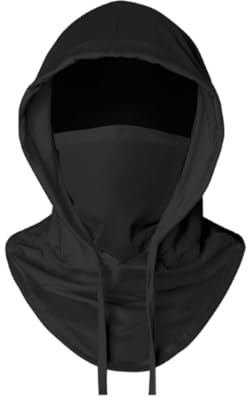 Balaclava Ski Face Mask Sun UV Protection Hood Breathable Full Head Mask Face Cover for Men Women Cycling Skiing Fishing Black