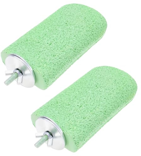 LT Easiyl 2 Piezas De Piedra De Molienda para Pájaros Plataforma De Salto para Hámster 12x6,5x3 Cm para Masticar con Boca Molar para Mascotas para Ardillas Loros Y Pájaros