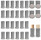 28 Stück Stuhl Socken, Stuhlsocken FüR Eckige Stuhlbeine, Stuhlsocken FüR Eckige Stuhlbeine, Stuhlbeinsocken Gestrickte, Schutzkappen FüR Stuhlbeine, füR MöBel, Tisch, Bodenschutz