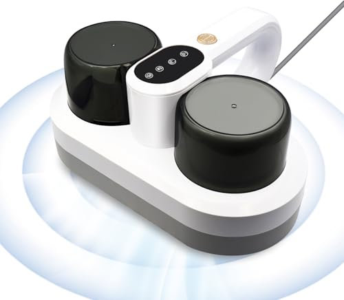 Arotelicht Aspiradora de Ácaros para Colchones Aspiradora Antiacaros con Luz UV y Vibración 400W 14KPa Elimina 99.9%, 5s Tecnología de Aire Caliente, Cabo 3.5m, Golpes Reales 10.000 Veces/Min