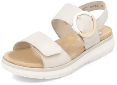 Remonte Damsandaler med rem D2K50, damskor, lös fodrad inläggssula, BEIgE, 38 EU