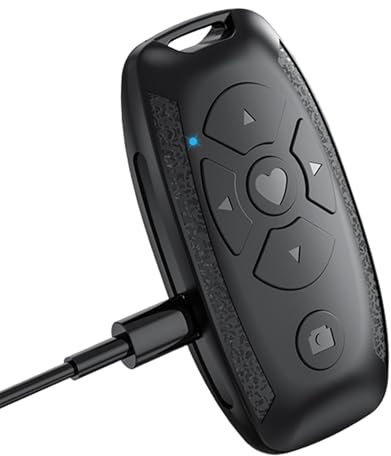 Mando a Distancia para teléfono móvil USB - Botón de obturación de cámara inalámbrica Selfie, Rango de detección de 10 a 15 m - para Disparo de Video en TIK-Tok/Disparo de página, Libro