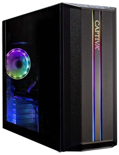Captiva PC Advanced Gaming R76-180 | AMD Ryzen 5 5500 | 16GB DDR4 RAM | NVIDIA GeForce RTX 3060 12GB | 1 TB SSD | Windows 11 Home