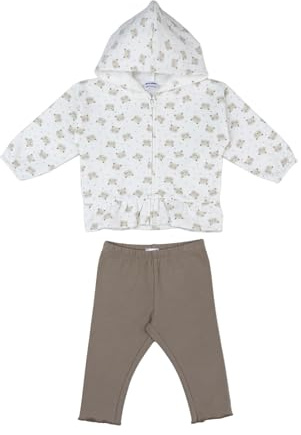 Prénatal, Completo Tuta Neonata Felpata, Leggings Lunghi e Felpa in Morbido Cotone, Abbigliamento Bambina
