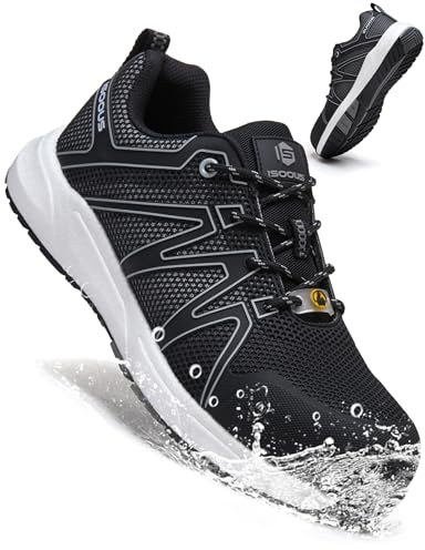Zapatos de Seguridad Hombre Mujer S3S Zapatillas Seguridad Negro 39
