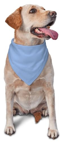 Hundhalsduk blått rent tryck hundhalsduk tvättbar hund bandana justerbar triangelhalsduk för vardagskläder katter fester