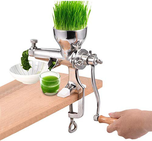 Spremiagrumi di Grano, Estrattore di Grano in Acciaio Inossidabile per Uso Alimentare, Strumento di Estrazione di Succo di Mano per Erba di Frutta di Grano