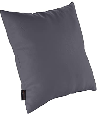 pader medi.tech Kopfkissen mit Schaumstoff-Flocken, 40x40cm, Therapiekissen, Lagerungskissen für die Physiotherapie mit Kunstlederbezug | abwaschbar, bequem | Anthrazit