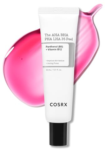 COSRX AHA BHA PHA LHA 35% Peel 1.01 fl. oz / 30 ml, Chemical Exfoliating Peeling Gel for Dull, Rough, Oily skin with Clogged Pored & Dead Skin Cells, Highly Concentrated