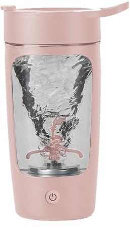 daasigwaa Electric Shaker Bottle, Blender Bottles For Protein Mixes, | Tritan | BPA Free| Portable Mixer Cup, Rechargeable Shake Cups And Meal Replacement Shakes, 22 oz(Pink)