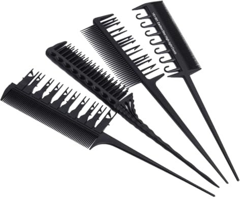POPETPOP 4piezas Peines Para Teñir Cabello Peine Para Herramientas Peluquería Duradero Antistático y Fácil De Usar