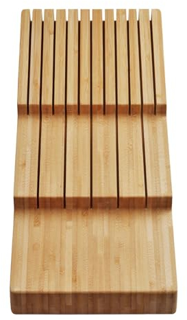 Range-couteaux en bambou pour porte-couverts ORGA-BOX® à partir d'une largeur d'armoire de 600 mm Bloc à couteaux