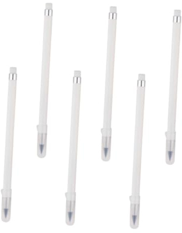 Healifty Set 6 Matite Everlasting Pencil Cancellabili senza Tempera Ergonomiche per Studenti e Uso Ufficio Matite da Disegno Resistenti e Confortevoli