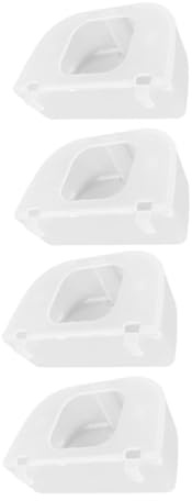 FRCOLOR Mangiatoia per Uccelli a Gabbia Sospesa 4 Pezzi Contenitore per Cibo per Piccioni e Pappagalli in Plastica Trasparente Coperchio Anti-Rovesciamento Smontabile per Facile