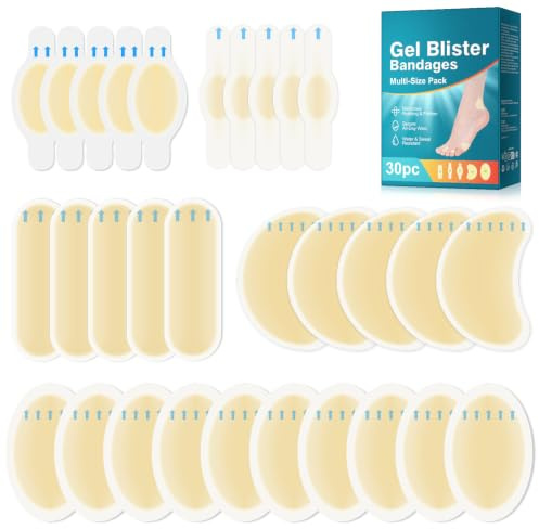 RlfJynxious - Tiritas hidrocoloides para talón, resistentes al agua, para pies, protección del talón para zapatos, tiritas, protección fuerte para talón, dedos y dedos