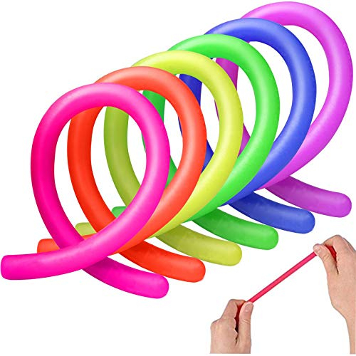 AMEITECH Bunte sensorische Fidget Stretch Spielzeug hilft reduzieren Zappeln durch Stress und Angst für ADD, ADHS, Autismus (12 Pack)