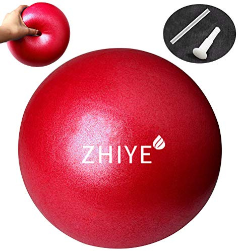 ZHIYE Mini Pilates Ball Yoga Small Exercise Ball Core Fitness Bender, Yoga, Stability, Barre, Training Physical Therapy Anti-Slip Swiss Ball Gym Home