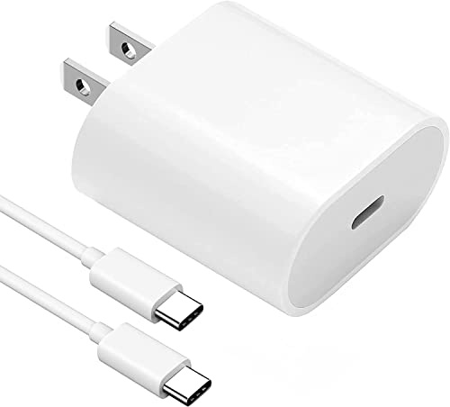 20W USB C Fast Charger for iPad Pro 13/12.9/11 inch, iPad Air 13/11 inch 6/5/4th Generation, iPad 10th Generation, iPad mini 6, Fast Charger Block with 6.6ft USB C to C Charging Cable