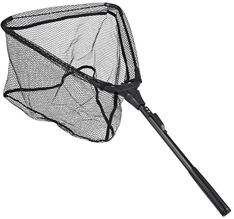 Retino da pesca con manico pieghevole, per pesca di uccelli, acquari, laghetti, oggetti galleggianti (40)