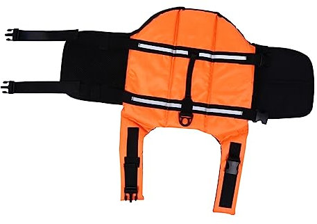 BESPORTBLE Hundeschwimmweste Für Kleine Hunde Reflektierende Schwimmhilfe Aus Strapazierfähigem Einfach Anzulegen Mit Verstellbarem Riemen Schwimmzubehör Für Pool Strand Und Bootfahren s
