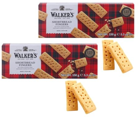 Walkers | Biscotti Inglesi Burro e Sale - 2 Blister | Frollini Burro Scozzese | Biscotti Tradizionali Inglesi
