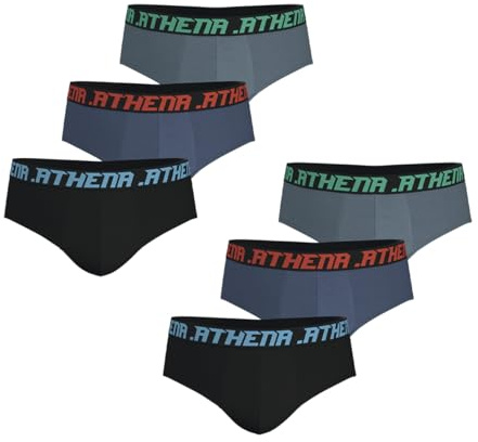 Athena - Lot de 6 Slips Homme Trio Essentiel