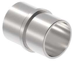 Conector de tubo para tubo redondo de 42,4 mm de diámetro, acero inoxidable V2A, conector de conexión, tubo de acero inoxidable, pasamanos de balcón, barandilla de escaleras, barandilla AISI 304