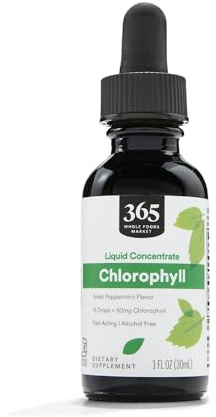 365 by Whole Foods Market, Liquid Concentrate Chlorophyll, Peppermint Flavor, 1 Fl Oz