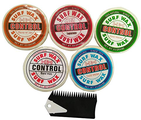 UPSURF Planche de Surf Wax Set Dérive Cire Peigne Surf (Mixcolor Square)