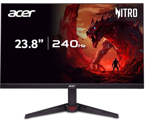 acer Nitro VG270 W3 Gaming Monitor 27 Zoll (69 cm Bildschirm) Full HD, LED, 240Hz, 0.5ms (GtG), 2xHDMI 2.0, DP 1.4, FreeSync Premium, HDR