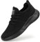 BUBUDENG Herren Schuhe Laufschuhe Sportschuhe Sneaker Straßenlaufschuhe Turnschuhe Outdoor Leichtgewichts Laufschuhe Freizeit Atmungsaktive Fitness Schuhe Schwarz EU 45