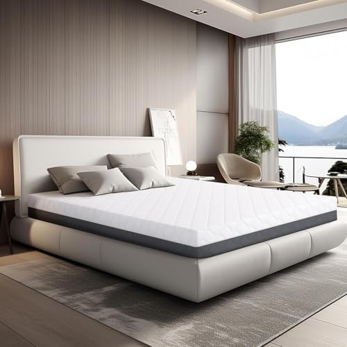 TANHK Kleine Doppel-Memory-Matratze 100% Made in Italy | Mittelfest orthopädisch | Druckpunktentlastungssystem | Hypoallergen, Antibakteriell und Anti-Milben | Hohe Atmungsaktivität | 120 x 190
