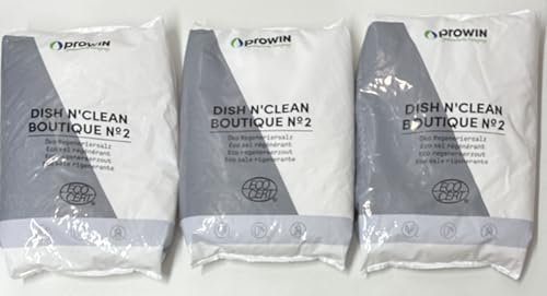 proWIN Dish n´clean Boutique No 2 - Sel pour lave-vaisselle - Pack économique 3 x 2 kg - Prix spécial