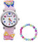 MUXIJIA Kinder Uhren für Mädchen ab 3-10 Jahre, Analog Quarz Armbanduhr Jungen Uhr Mädchen Uhr, 3D Cartoon Mädchenuhr Silikon Uhrenarmband Kinderuhr (Rosa)