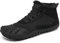 SAGUARO Barfußschuhe Herren Winter Winterschuhe Damen Gefüttert Warm Winterstiefel Wasserdicht Outdoor Rutschfeste Schwarz 42