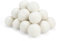 Bolas Secadora, HERKINDNESS 20 Piezas 2,5 cm Bolas Secadora de Ropa para Secadoras, Bolas Lavadora de Lana Blanca, para Absorber Pelusas y Cabellos, Suavizando la Ropa