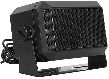 5-W-Autoradio-Außenlautsprecher, Professioneller Rechteckiger CB-Mobilfunk-Außenlautsprecher mit 3,5-mm-Stecker, Lauter Ton, Kompatibel mit CB-Radio, Amateurfunk, Mobilem